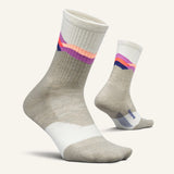 Feetures Women's Trail Max Cushion Mini Crew Socks - Mountain High Cream