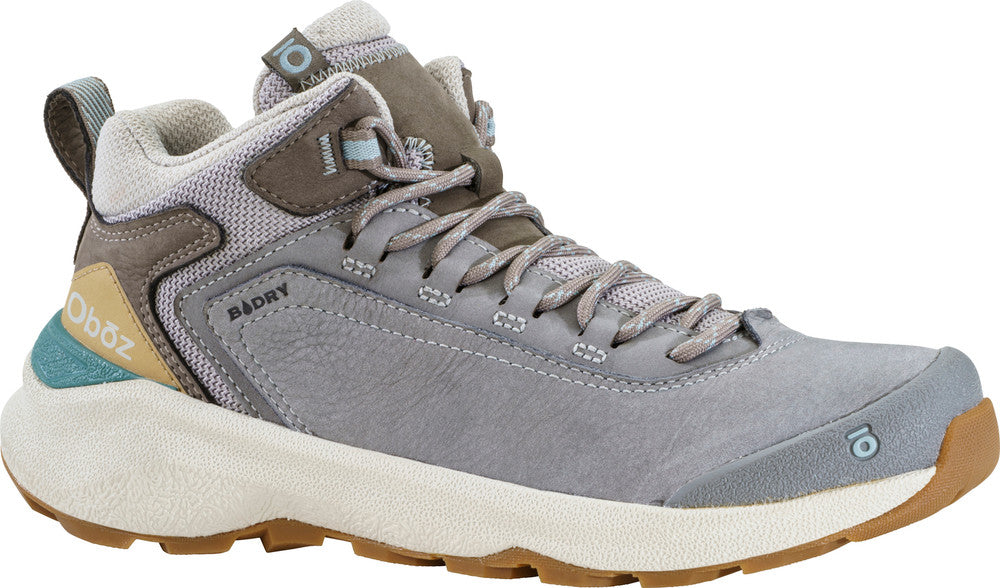 Oboz Women's Cottonwood Mid B-Dry Waterproof Hiking Shoes - Drizzle