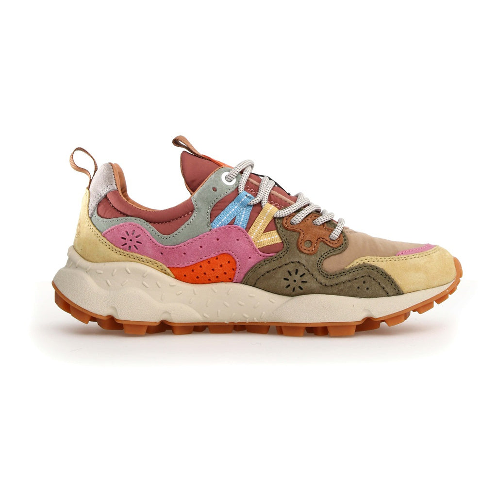 Flower Mountain Yamano 3 Women’s Sneakers – Cream | Military | Pink