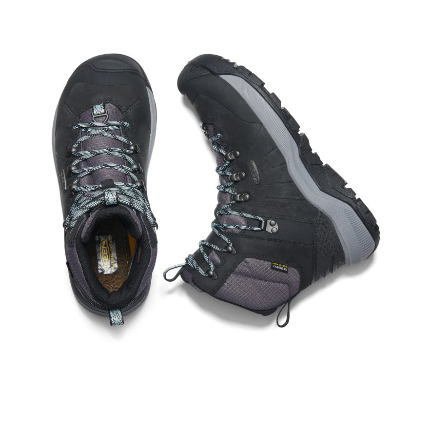 Keen Women's Revel IV Mid Polar Winter Hiking Boots - Black/Harbor Gray
