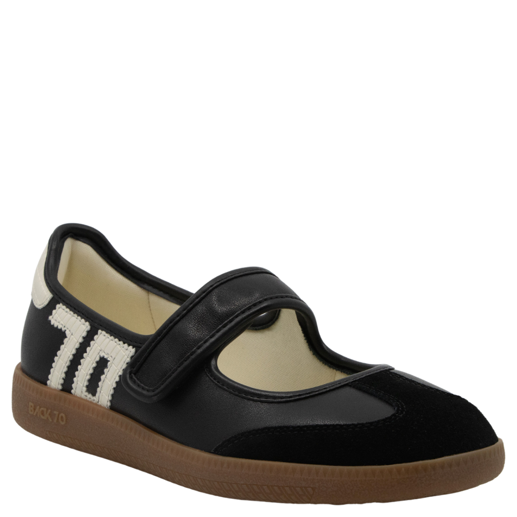 BACK 70 Women's AYA Mary Jane Sneaker - Black Milk