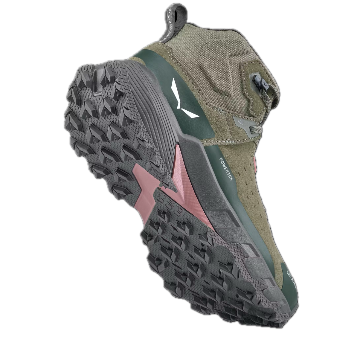 Salewa Women's Pedroc 2 Leather Mid Powertex Boot - Faded Green/Dark Olive