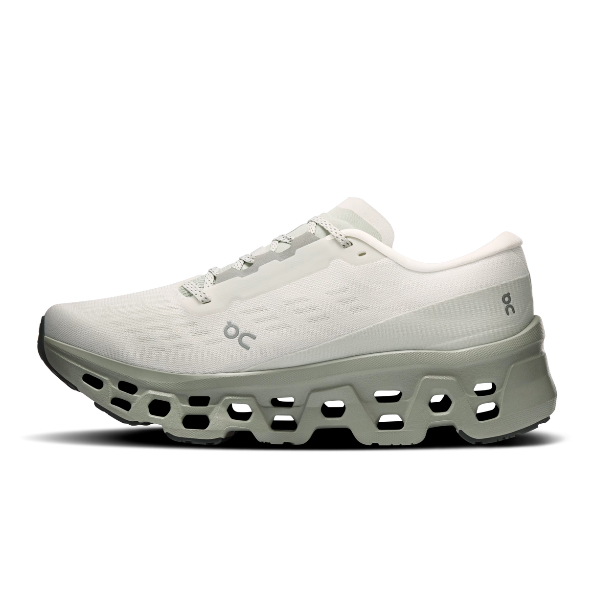 On Cloud Women's Cloudmonster 3 Running Shoes - Ivory/Tin