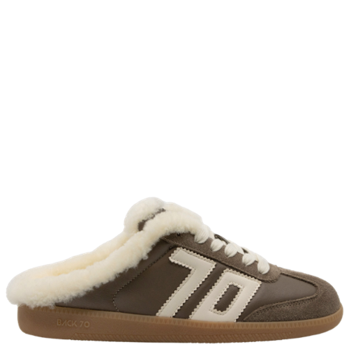 BACK 70 Women's EASTER FL Mule Backless Sneakers - Taupe Butter