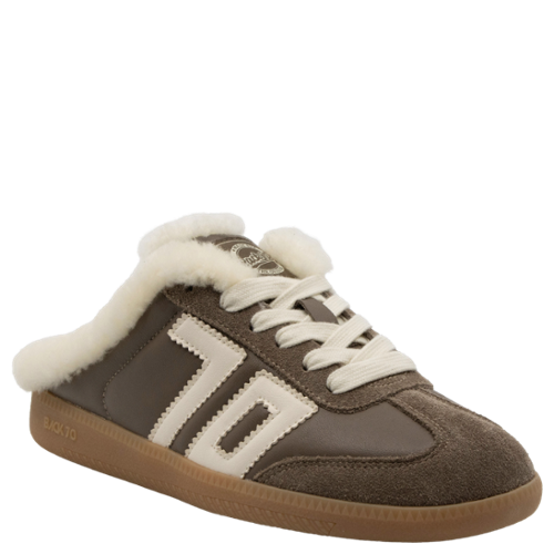BACK 70 Women's EASTER FL Mule Backless Sneakers - Taupe Butter