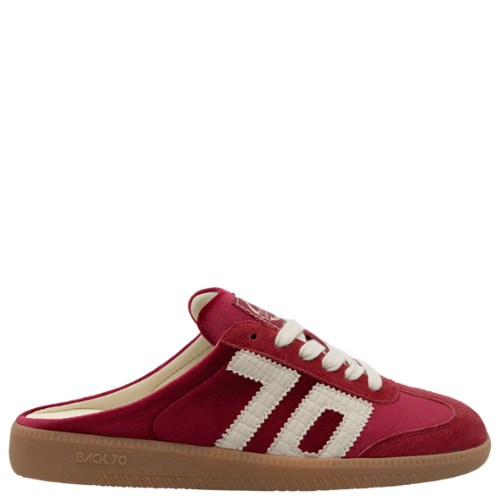 BACK 70 Women's EASTER W26 Mule Backless Sneakers - Velvet Red Milk