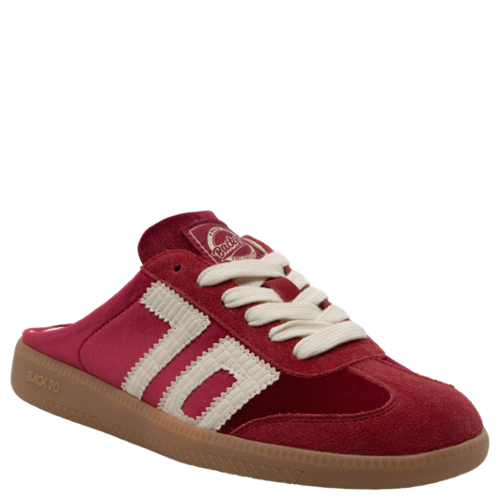 BACK 70 Women's EASTER W26 Mule Backless Sneakers - Velvet Red Milk