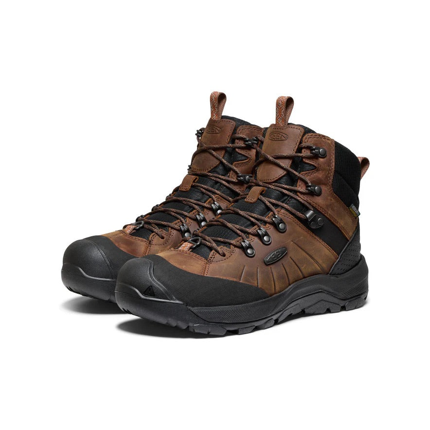 Keen Men's Revel IV Mid Polar Winter Hiking Boots -  Dark Earth/Caramel Cafe