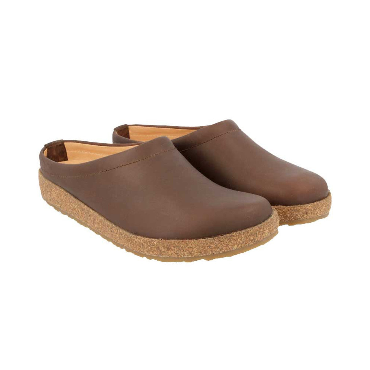 Haflinger Men's Phillip Clogs - Smoky Brown