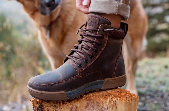 Lems Men's Boulder Summit Waterproof - Rugged Bark