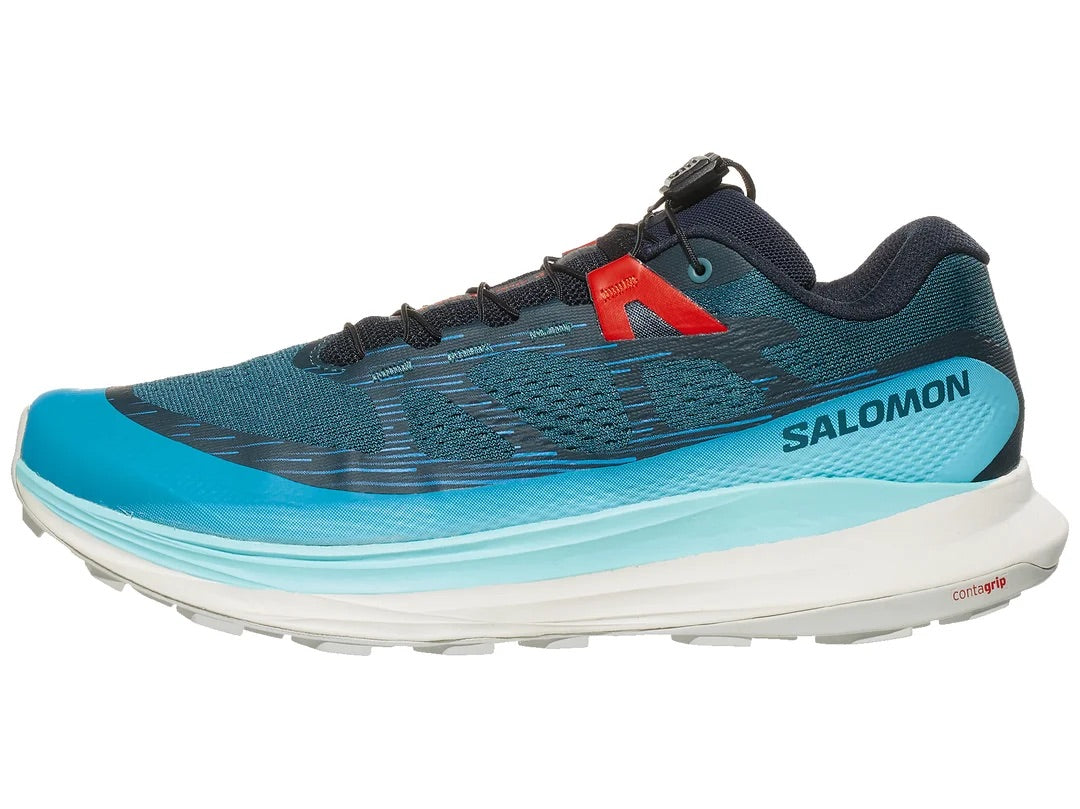 Salomon Men's Ultra Glide 2 Trail Running Shoes - Atlantic Deep/Blue Radiance/Fiery Red