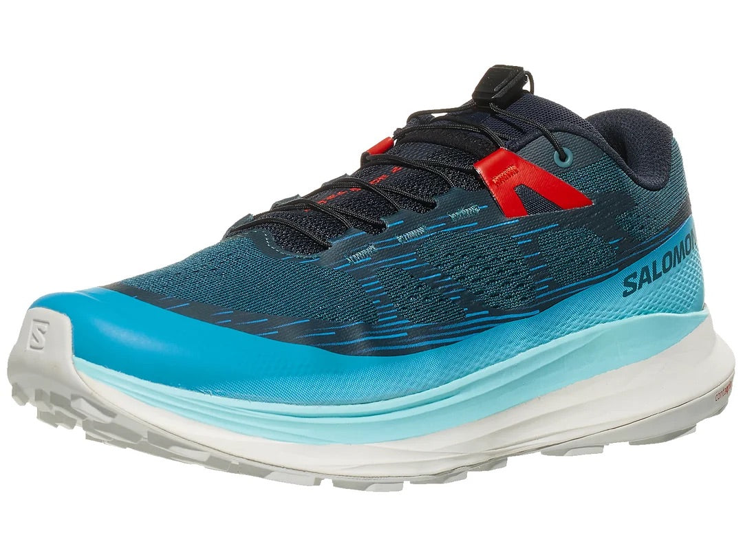 Salomon Men's Ultra Glide 2 Trail Running Shoes - Atlantic Deep/Blue Radiance/Fiery Red